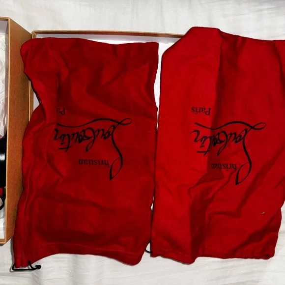 Christian Louboutin Black and Red Heels - Picture 8 of 11